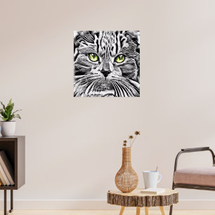 Katzengesicht Poster