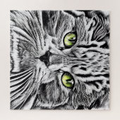 Katzengesicht Puzzle (Horizontal)