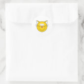 Katzengesicht Runder Aufkleber (Tasche)