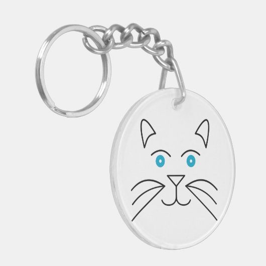 Katzengesicht Schlüsselanhänger (Vorderseite links)