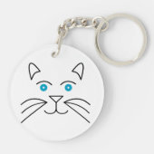 Katzengesicht Schlüsselanhänger (Rückseite)