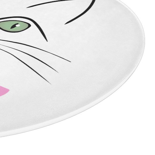 Katzengesicht Schneidebrett (Ecke)