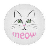 Katzengesicht Schneidebrett (Vorderseite)