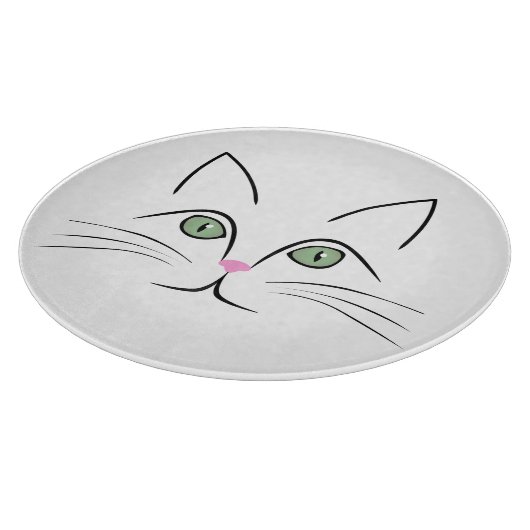 Katzengesicht Schneidebrett (Ecke)