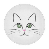 Katzengesicht Schneidebrett (Vorderseite)