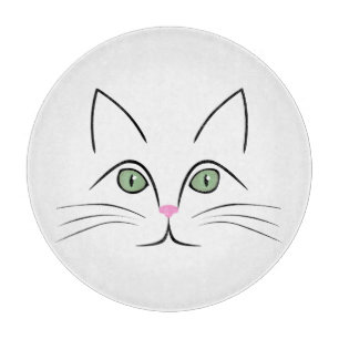 Katzengesicht Schneidebrett