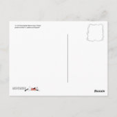 Katzengesicht-Spinne verliebt einen Abfall Postkarte (Rückseite)