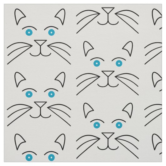 Katzengesicht Stoff (Muster)