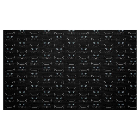 Katzengesicht Stoff (Fat Quarter (45,7 x 55,9 cm))