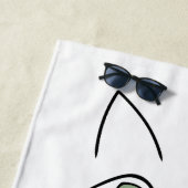 Katzengesicht Strandtuch (Beispiel)