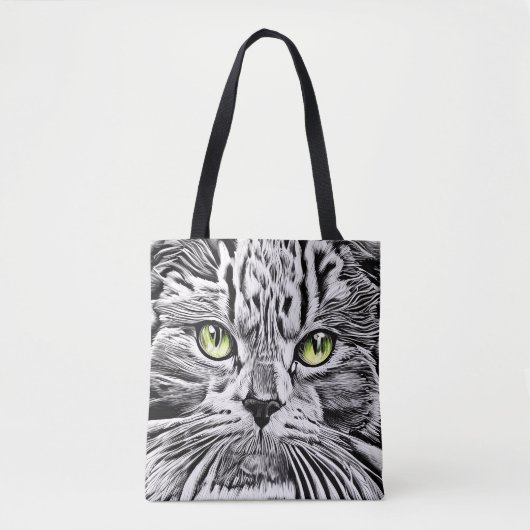 Katzengesicht Tasche (Vorderseite)