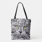 Katzengesicht Tasche (Rückseite)