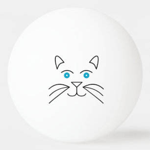 Katzengesicht Tischtennisball