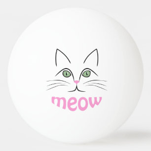 Katzengesicht Tischtennisball