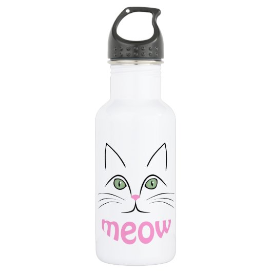 Katzengesicht Trinkflasche (Vorderseite)
