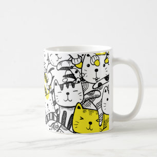 Katzengesichter Kaffeetasse