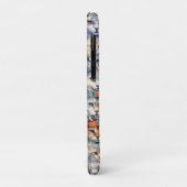 Katzengesichter mit Hexagon-Muster Case-Mate iPhone Hülle (Hinten/Links)