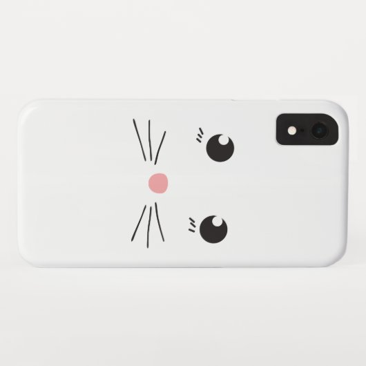 Katzengesichtslinie zeichnend Case-Mate iPhone hülle (Rückseite (Horizontal))