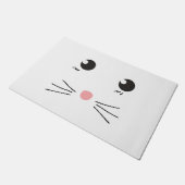 Katzengesichtslinie zeichnend fußmatte (Schrägansicht)