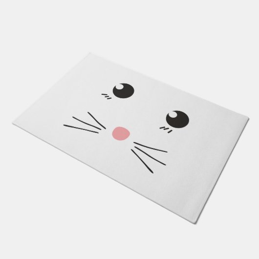 Katzengesichtslinie zeichnend fußmatte (Schrägansicht)