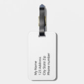 Katzengesichtslinie zeichnend gepäckanhänger (Rückseite vertikal)