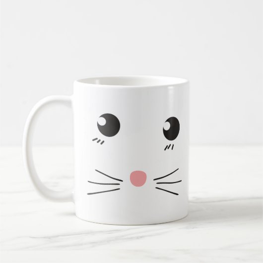 Katzengesichtslinie zeichnend kaffeetasse (Links)