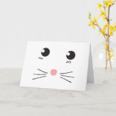 Katzengesichtslinie zeichnend karte (Gelbe Blume)