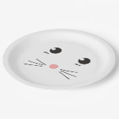 Katzengesichtslinie zeichnend pappteller (Schrägansicht)