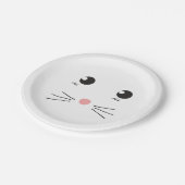 Katzengesichtslinie zeichnend pappteller (Schrägansicht)