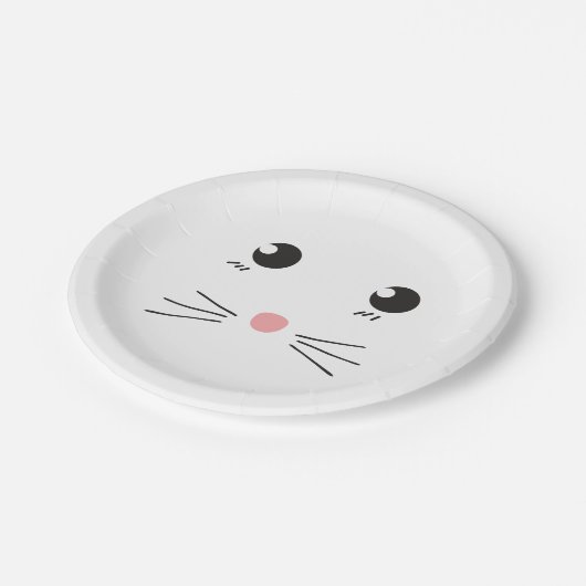 Katzengesichtslinie zeichnend pappteller (Schrägansicht)