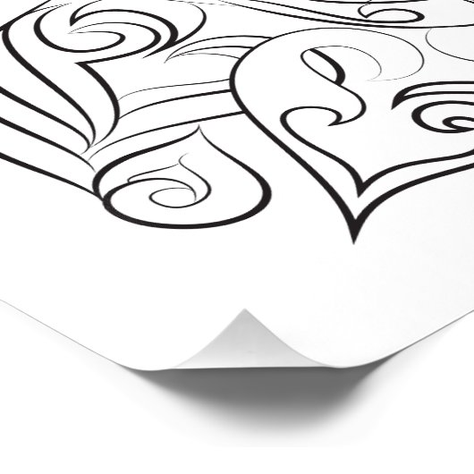 Katzengestaltung: Farbplakat Poster (Ecke)