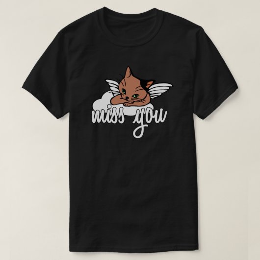 Katzengestorbene Katzen trauern T-Shirt (Design vorne)