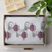 Katzenglas und Weinglas Seidenpapier (Geschenk)