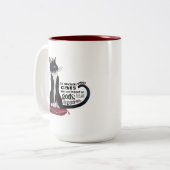 Katzengott Zwei Tasse (Vorderseite Links)