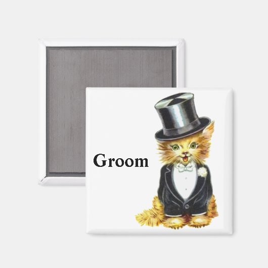 Katzengroom Magnet (Vorderseite/Rückseite)