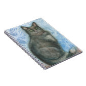 Katzengrüne Augen Notizblock schwarze graue Augen (Rechte Seite)