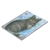 Katzengrüne Augen Notizblock schwarze graue Augen (Linke Seite)