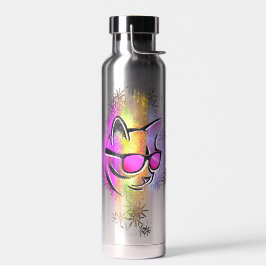 Katzengurke mit Sonnenbrille Trinkflasche