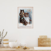 Katzenhaar-Färbe Shop, Louis Wain Poster (Küche)