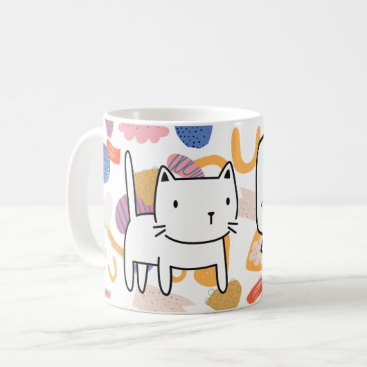 Katzenhaare gibt es hier. kaffeetasse (Vorderseite Links)