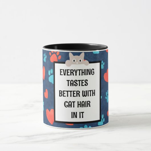 "Katzenhaare" Kaffeetasse - Individuelle Geschenkt (Zentrum)
