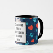Katzenhaare Kaffeetasse - Individuelles Haustierge (VorderseiteRechts)