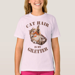 Katzenhaare sind mein Glitter T-Shirt