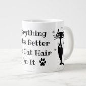 Katzenhaarkaffee-Tasse Jumbo-Tasse (Vorderseite Rechts)
