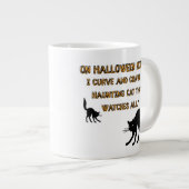 Katzenhalloween Jumbo-Tasse (Vorderseite Rechts)