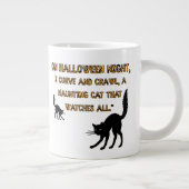 Katzenhalloween Jumbo-Tasse (Rechts)