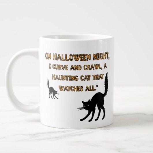 Katzenhalloween Jumbo-Tasse (Links)
