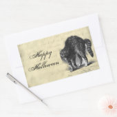 KatzenHalloween Rechteckiger Aufkleber (Umschlag)