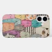 Katzenhaufen Case-Mate iPhone Hülle (Rückseite (Horizontal))