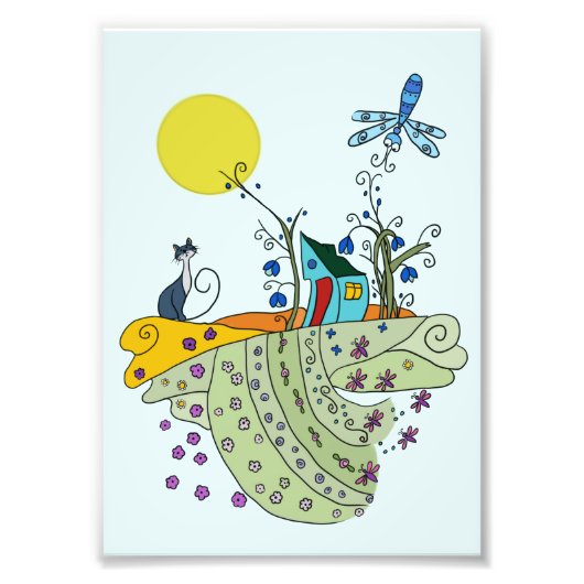 Katzenhaus Fotodruck (Vorne)